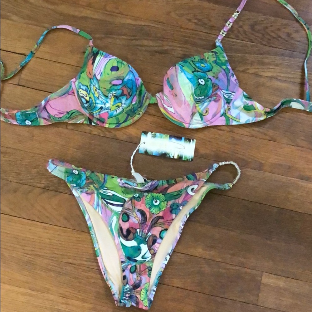 Multicolored bikini bought in Italy